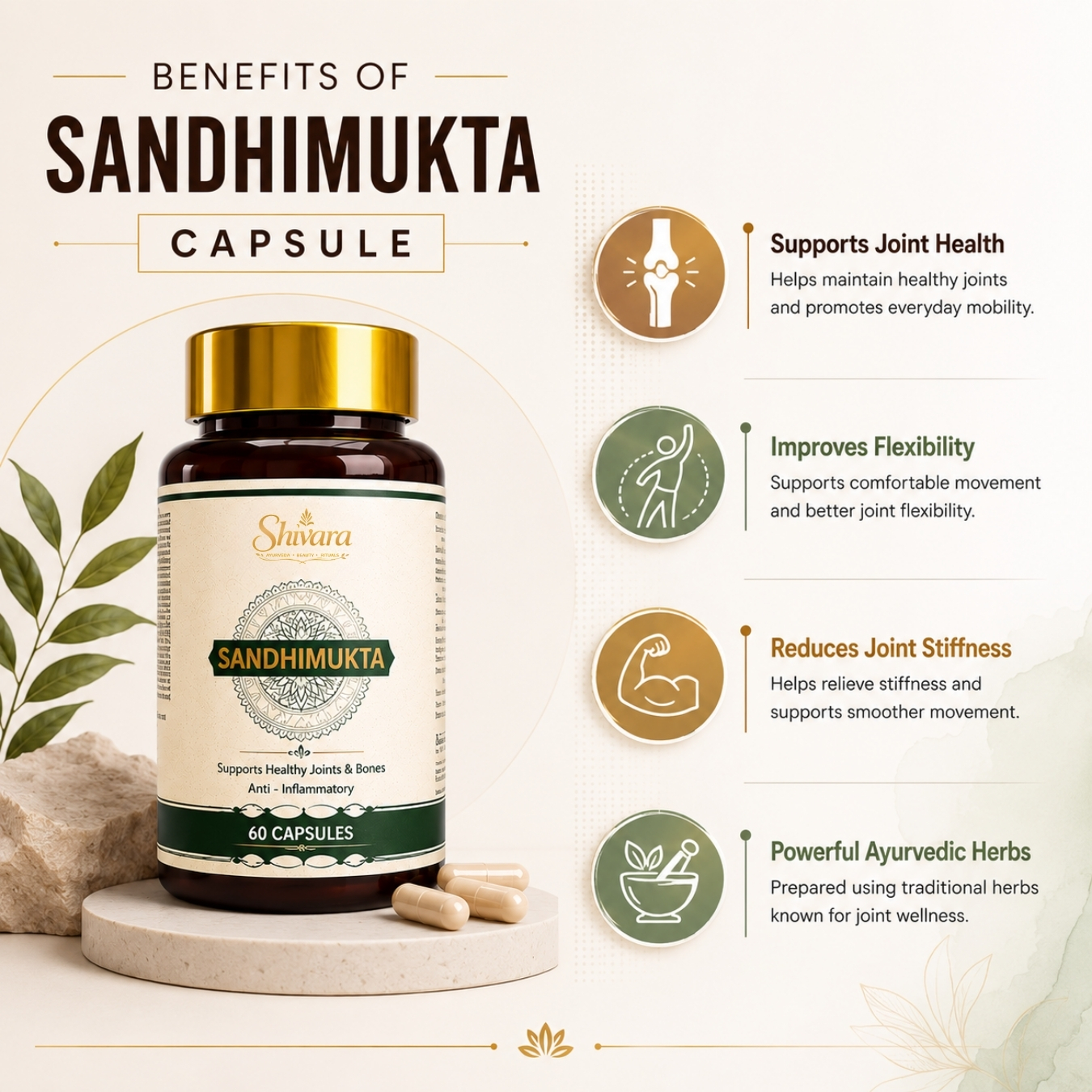 Sandhimukta Capsules Helps Support Healthy Joint Function And Mobility